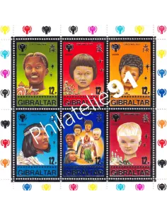 Gibraltar, n° 397 à 402, en Feuille, collection timbres Europe