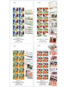 Gibraltar, n° 906 à 909, lot de 4 Feuilles, collection timbres Europe