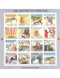 Gibraltar, n° 919 à 934, en Feuille, collection timbres Europe