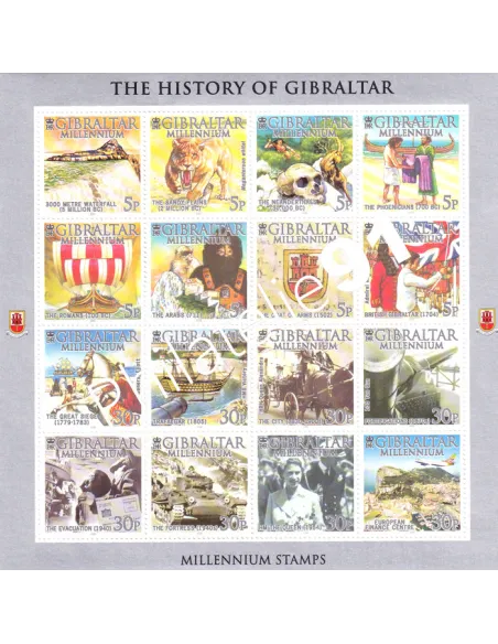 Gibraltar, n° 919 à 934, en Feuille, collection timbres Europe