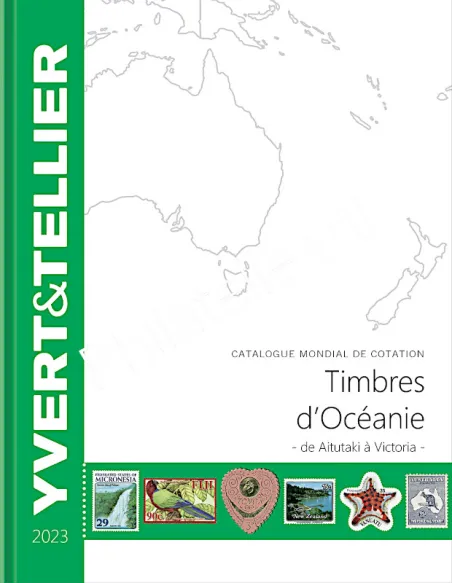 Catalogue timbres Océanie 2023, Aitutaki à Victoria, catalogues philatéliques