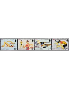 Timbres d'Ile de Man n° 293 à 296, Sports, collection timbres d'Europe