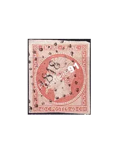 n°   16j non dentelé oblitéré - Type Napoléon III - Oblitération losange PC "1818" (250422-9)