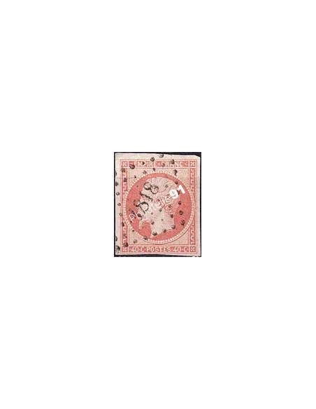 n°   16j non dentelé oblitéré - Type Napoléon III - Oblitération losange PC "1818" (250422-9)
