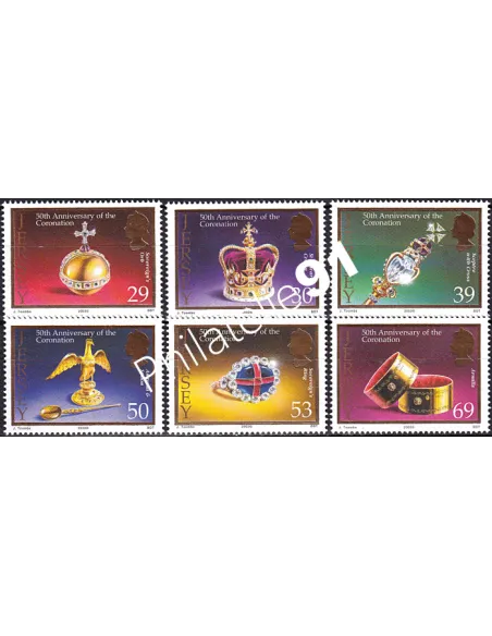 JERSEY, n° 1109 à 1114, collection timbres Europe