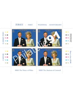 JERSEY, n° 1278, en Feuille, collection timbres Europe