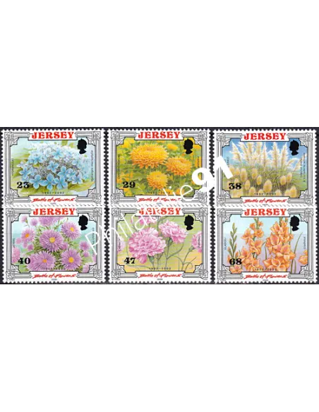 JERSEY, n° 1039 à 1044, collection timbres Europe