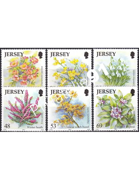 JERSEY, n° 1132 à 1137, collection timbres Europe
