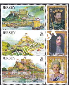 JERSEY, n° 1164 à 1169, collection timbres Europe