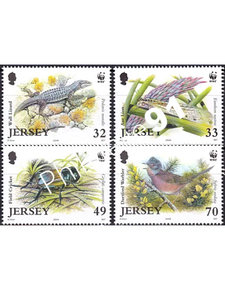 JERSEY, n° 1170 à 1173, collection timbres Europe