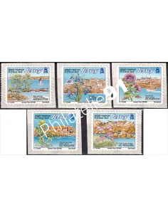JERSEY, n° 1190 à 1194, adhésifs, collection timbres Europe
