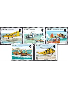 JERSEY, n° 1195 à 1199, collection timbres Europe