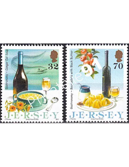 JERSEY, n° 1201 à 1202, collection timbres Europe