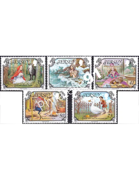JERSEY, n° 1205 à 1209, collection timbres Europe