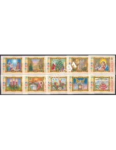 JERSEY, n° 1245 à 1254, adhésifs, collection timbres Europe