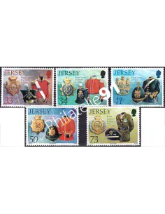 JERSEY, n° 1260 à 1264, collection timbres Europe