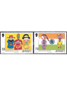 JERSEY, n° 1267 à 1268, collection timbres Europe