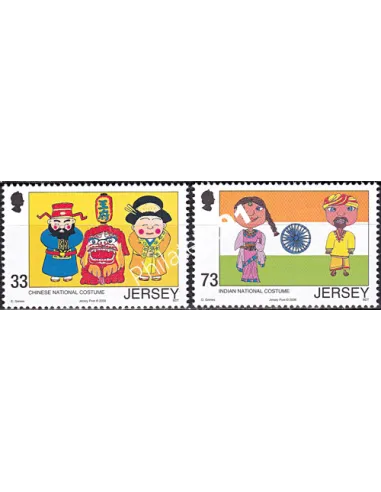 JERSEY, n° 1267 à 1268, collection timbres Europe
