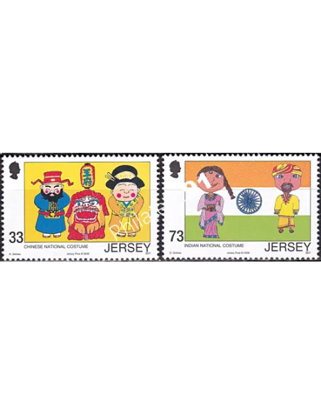 JERSEY, n° 1267 à 1268, collection timbres Europe