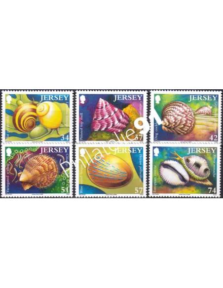 JERSEY, n° 1271 à 1276, collection timbres Europe