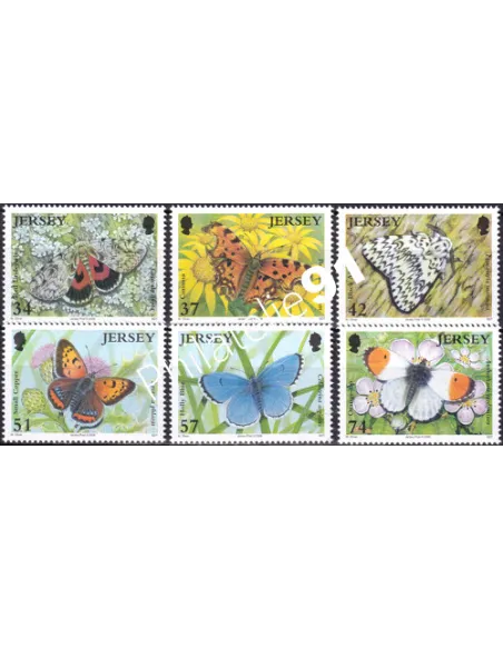 JERSEY, n° 1285 à 1290, collection timbres Europe