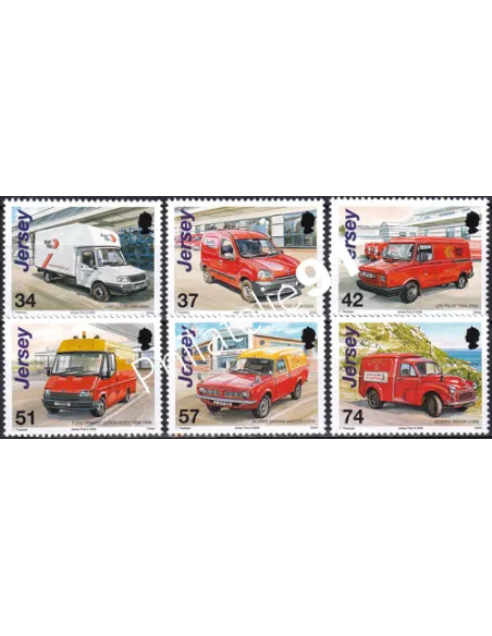 JERSEY, n° 1302 à 1307, collection timbres Europe