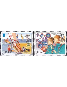 JERSEY, n° 1329 à 1330, collection timbres Europe