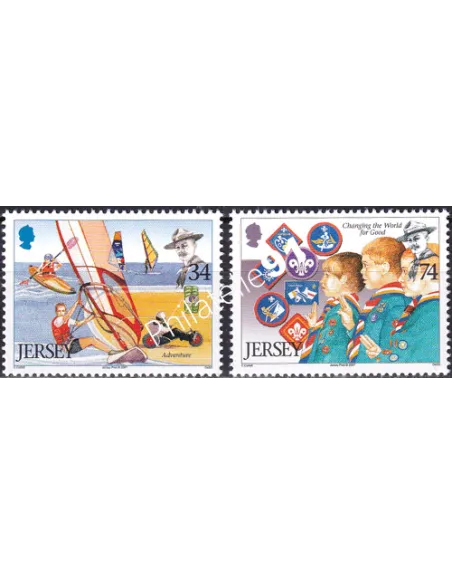 JERSEY, n° 1329 à 1330, collection timbres Europe