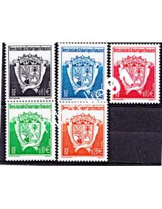 TAAF, n° 322 à 326, Collection timbres Dom-Tom