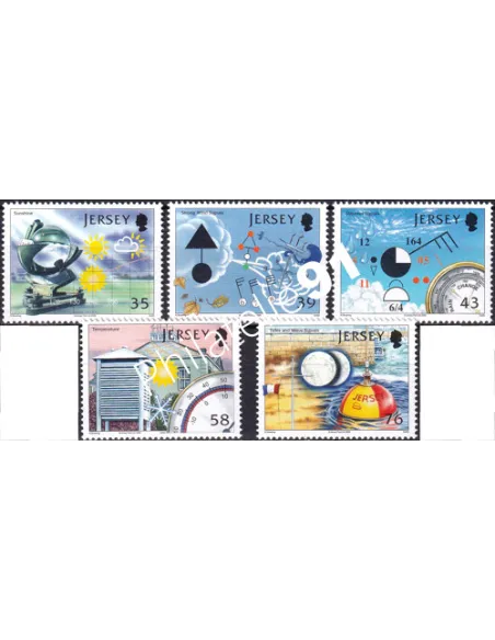JERSEY, n° 1384 à 1388, collection timbres Europe