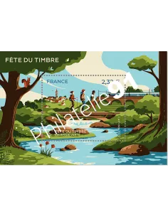 n° 5563 ** (F5563) - Feuille Fête du Timbre - Escapade verte