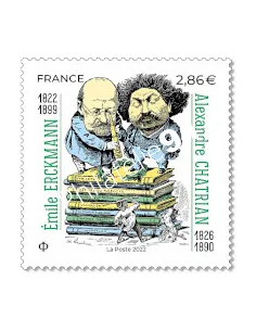 n° 5576 ** - Émile Erckmann (1822-1899) - Alexandre Chatrian (1826-1890)