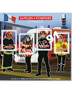 n° 5584 à 5587 ** (F5584) - Sapeurs-pompiers de France