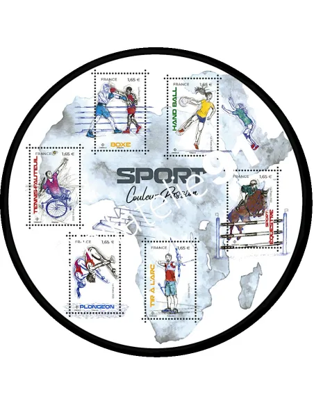 n° 5588 à 5593 ** (F5588) - SPORTS couleur passion 2022