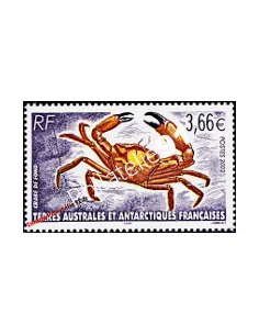 Timbre des TAAF n°335, Faune, Crabe de fond, timbres Dom Tom