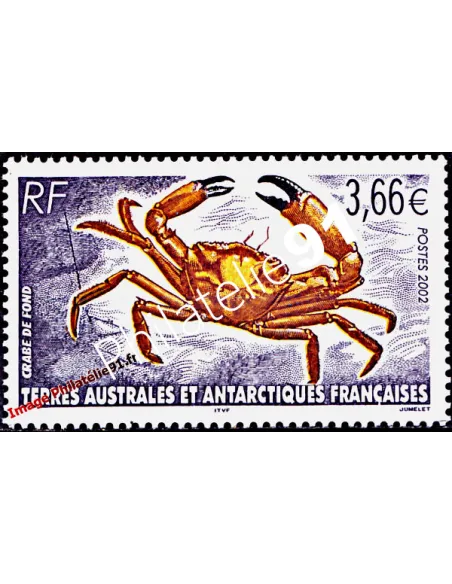 Timbre des TAAF n°335, Faune, Crabe de fond, timbres Dom Tom