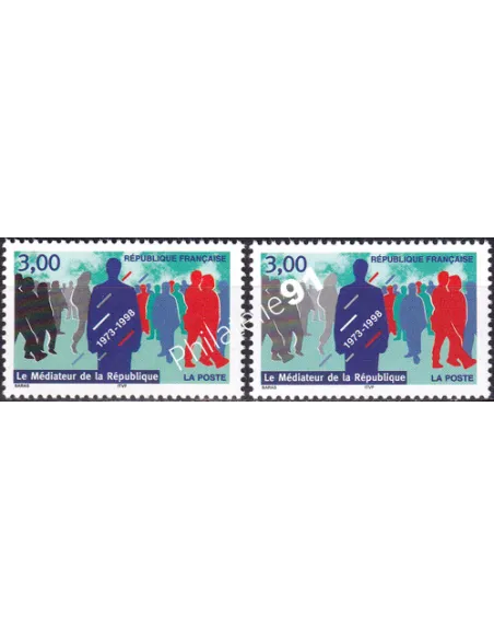 Variété sur n° 3134b,Collection timbres France