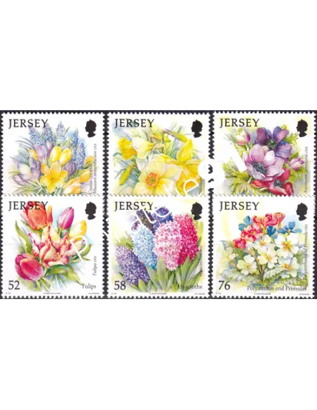 JERSEY, n° 1474 à 1479, collection timbres Europe