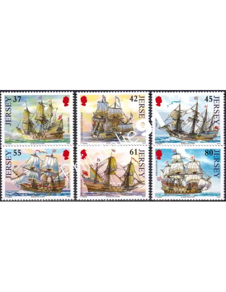 JERSEY, n° 1517 à 1522, collection timbres Europe