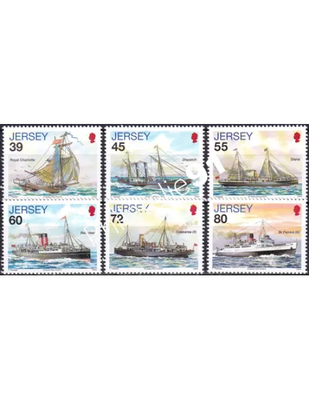 JERSEY, n° 1566 à 1571, collection timbres Europe