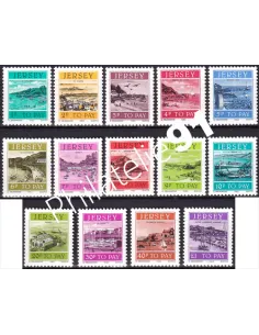 JERSEY, Timbres-Taxe n° 33 à 46, collection timbres Europe