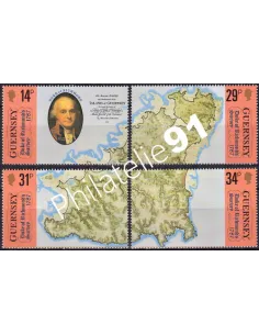 Guernesey, n° 387 à 390, collection timbres Europe