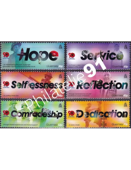 Guernesey, n° 1343 à 1348, collection timbres Europe