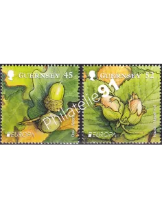 Timbres de Guernesey n° 1349 à 1350, collection timbres Europa