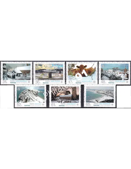 Guernesey, n° 1366 à 1372, collection timbres Europe
