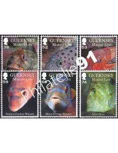 Guernesey, n° 1418 à 1423, collection timbres Europe