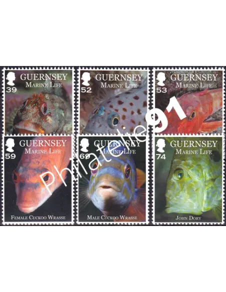 Guernesey, n° 1418 à 1423, collection timbres Europe
