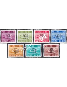 Guernesey, Timbres-Taxe n° 1 à 7, collection timbres Europe