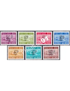 Guernesey, Timbres-Taxe n° 8 à 14, collection timbres Europe