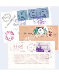 Grande-Bretagne, Lot de lettres de grève, collection lettre Europe